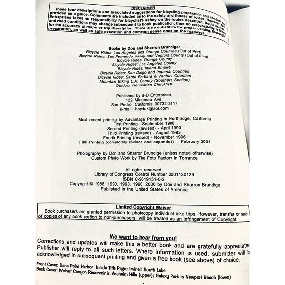 Bicycle Rides: Orange County, Fifth Edition - Book by Don Brundige - Picture 5 of 8